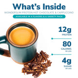 Wonderslim Protein Coffee Powder, Creamy Original Cappuccino, Low Sugar, Gluten Free, Keto Friendly & Low Carb (7ct)