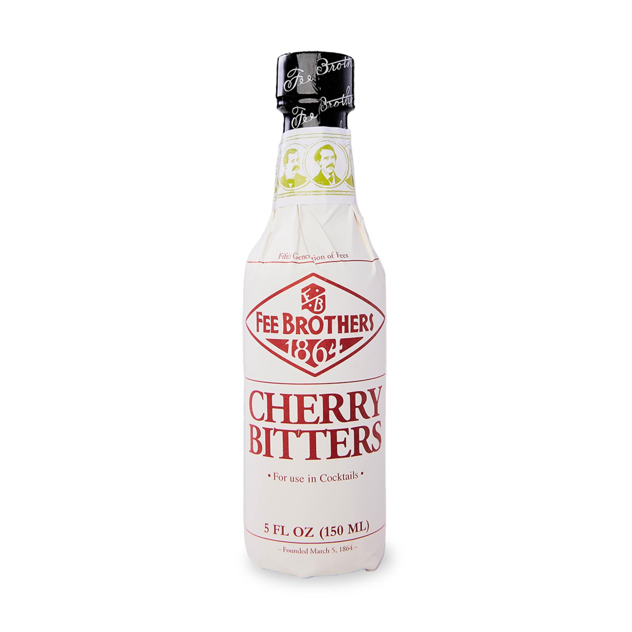 Fee Brothers Cherry Cocktail Bitters - Aromatic Cocktail Mixer & Concentrated Flavoring, Gluten Free, Vegan-Friendly, 5 fl oz