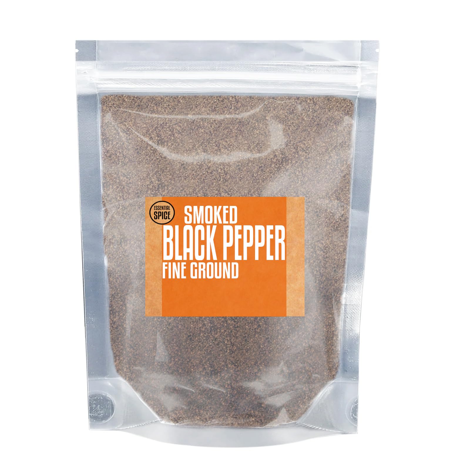 Essential Spice Fine Ground Smoked Black Pepper, 3 oz Tin - Rich, Smoky & Pungent Flavor - Finely Ground Smoked Peppercorns for Seasoning, Rubs