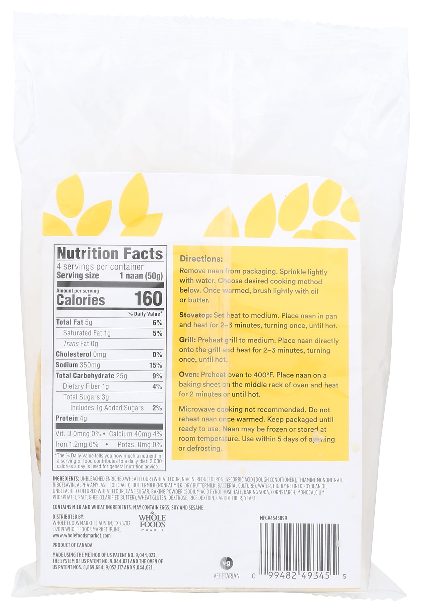 365 by Whole Foods Market Original Tandoori Mini Naan, 7.1 OZ
