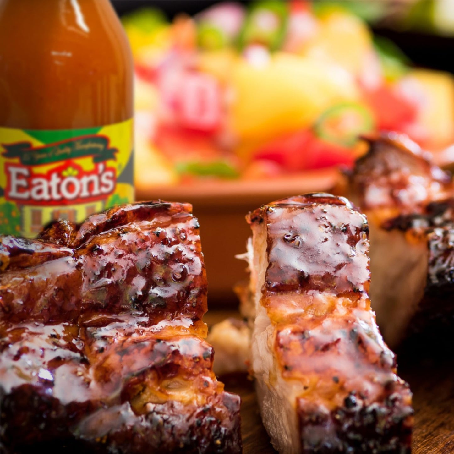 Eaton's Jerk BBQ Sauce - Jamaican Barbecue Sauce, Perfect as Meat Rubs, Seasonings, Marinade for BBQ, Smoked Meat, Chicken Wings, Steak, Seafood,