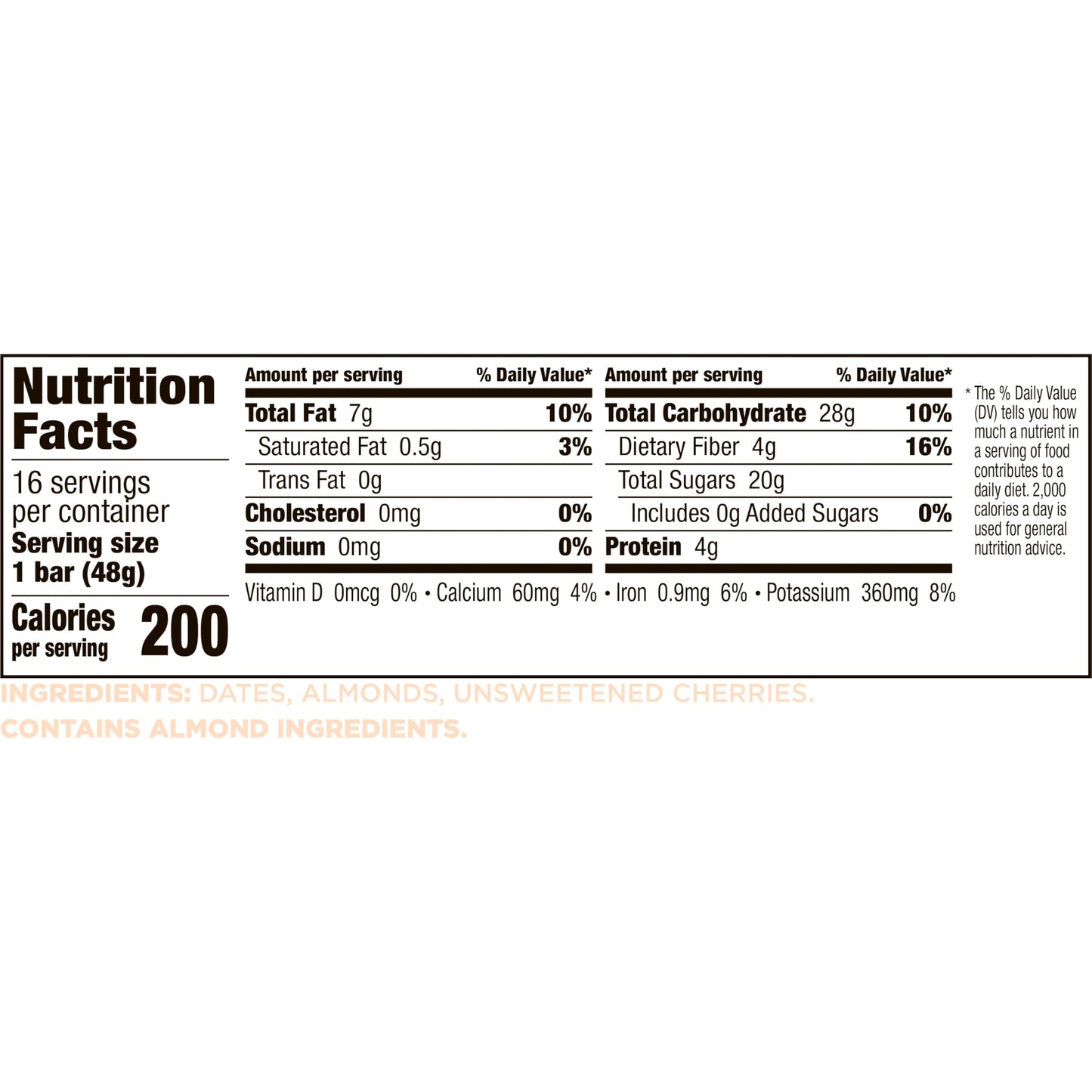 Larabar Cherry Pie Fruit and Nut Bar, Gluten Free and Vegan, 27.2 oz, 16 Ct