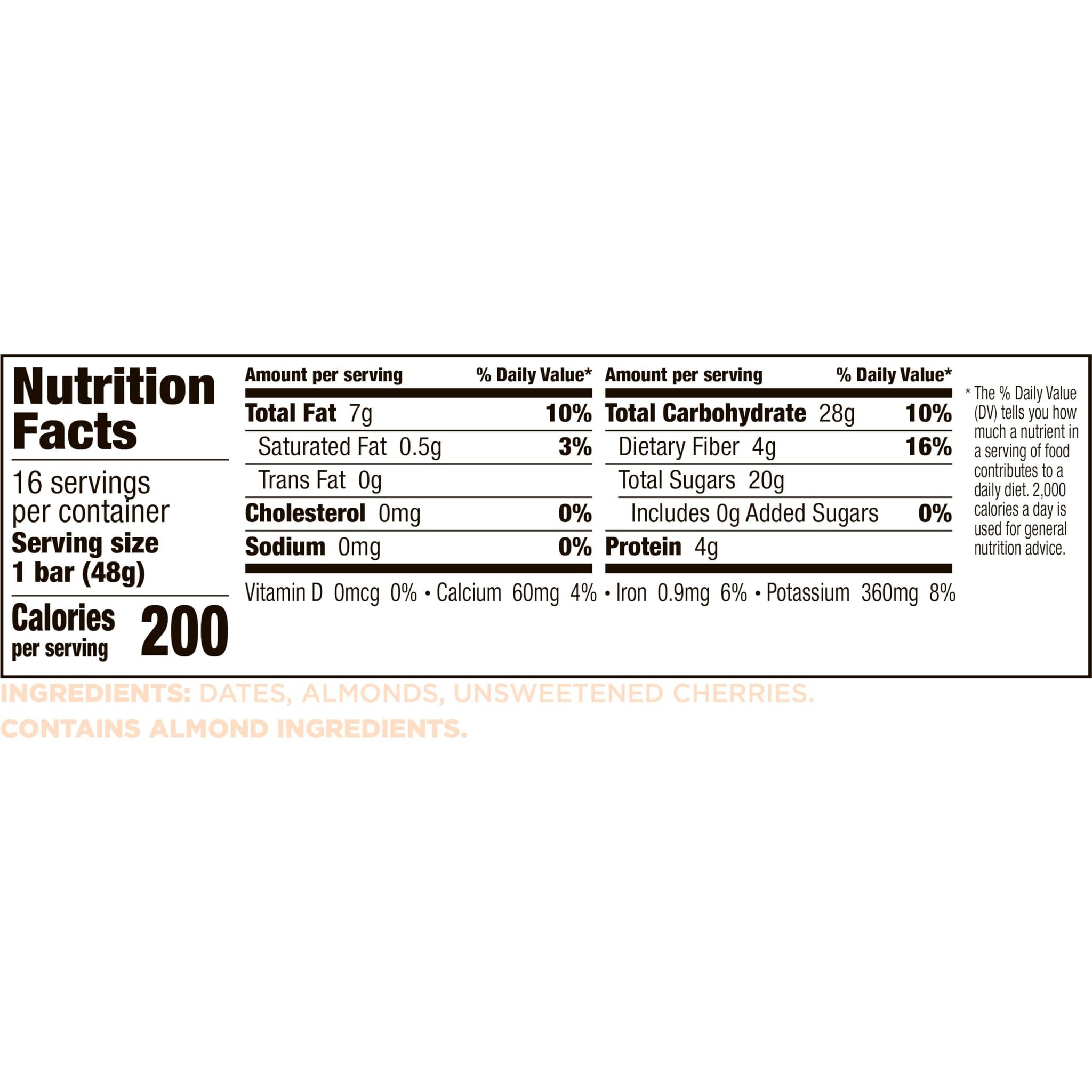 Larabar Cherry Pie Fruit and Nut Bar, Gluten Free and Vegan, 27.2 oz, 16 Ct