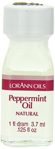 LorAnn Peppermint Oil SS Natural Flavor, 1 dram bottle (.0125 fl oz - 3.7ml - 1 teaspoon)- 12 pack