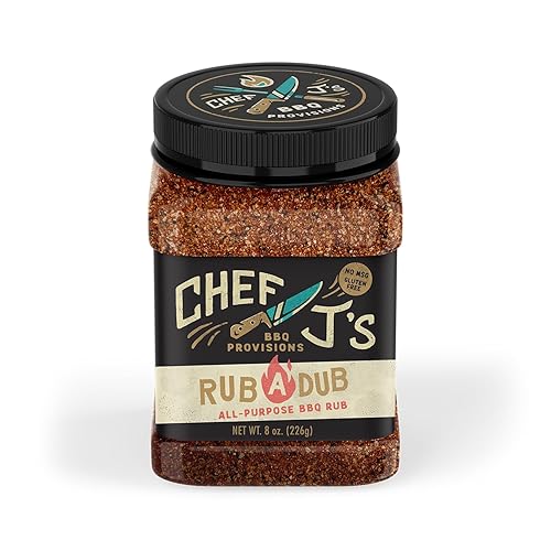 Chef J's BBQ Provisions Rub-A-Dub, All-Purpose BBQ Rub Seasoning, 8 oz