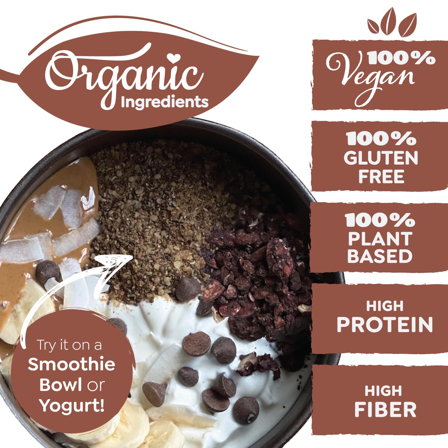 Witzi's No Oats Oatmeal Alternative, Chai Spice, 2oz (Pack of 6), Made with Chia Seeds, Cinnamon & Allspice, Grain Free, Gluten Free, Vegan, Keto