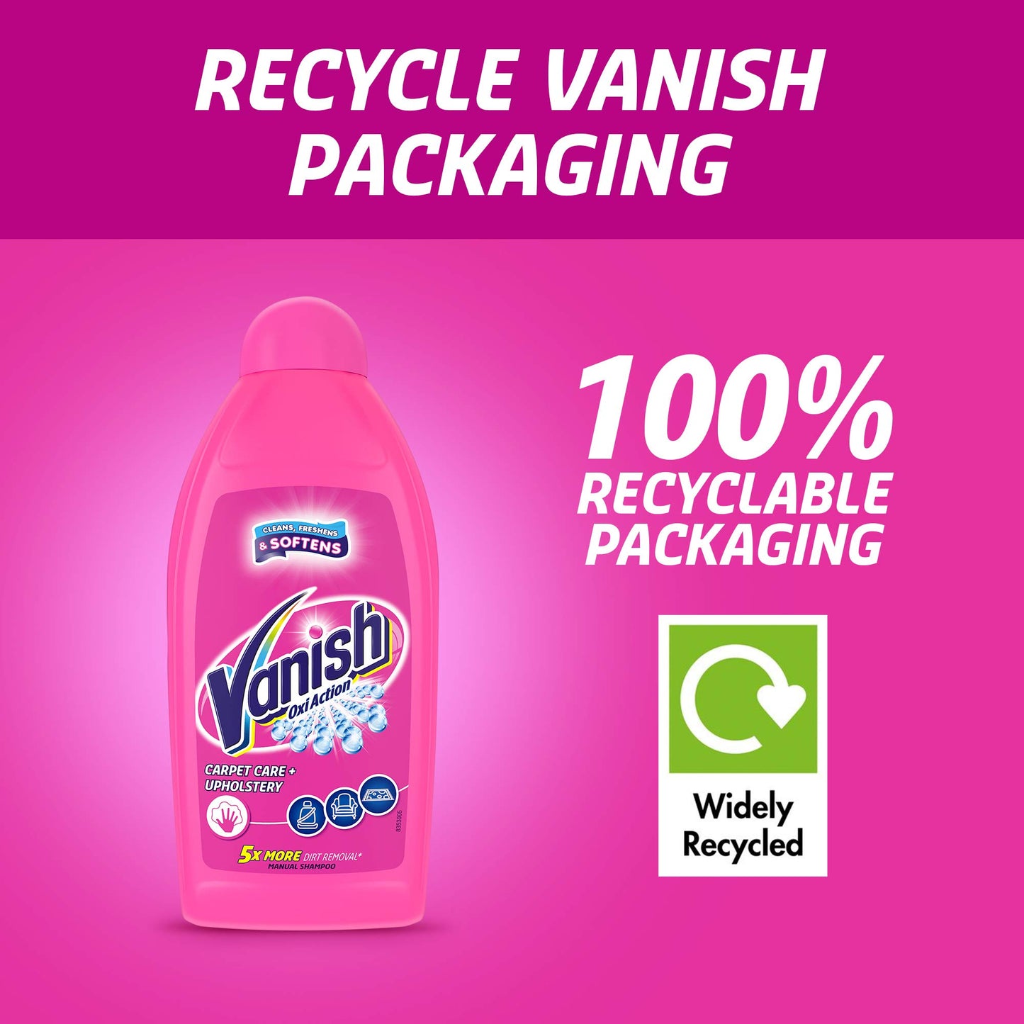 Vanish Clean & Fresh Hand Carpet Shampoo Cleanser 450Ml- Pack Of 3