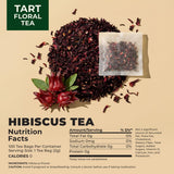 Gya Tea Co Hibiscus Tea Bags (100 Bags) - Caffeine Free - Tart And Refreshing Herbal Tea - No Added Sugar, No Fillers - Hot or Iced - Non-GMO