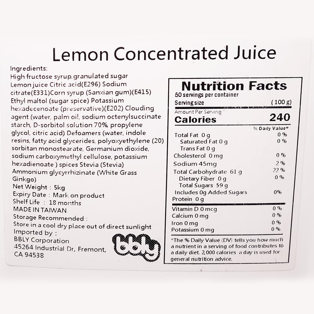 Lemon Syrup