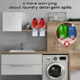 KMOUANTS 2 Pack Laundry Detergent Dispenser Cup Holder, Nozzle button upgrade?Easily No More runny or Messy Laundry Detergent, Laundry Cup Holder