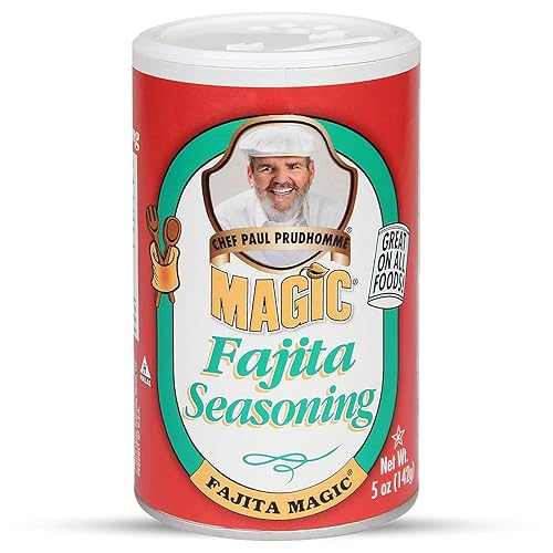 Chef Paul Fajita Magic Seasoning Blends | Authentic Mexican Spice Mix | Taco & Fajita Seasoning | No MSG & Gluten Free | Perfect for Tacos
