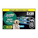 Swiffer Heavy Duty Mop Wet Multi-Surface Cloth Refills for Floor Mopping and Cleaning, Pet with Febreze Odor Defense, 32 count
