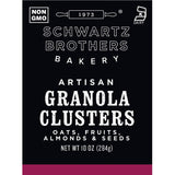 Schwartz Brothers Bakery, Granola Clusters with Oats, Fruits, Almonds & Seeds, Freshly Baked, Non-GMO, Kosher, Artisan Made, Twice-Baked in Small