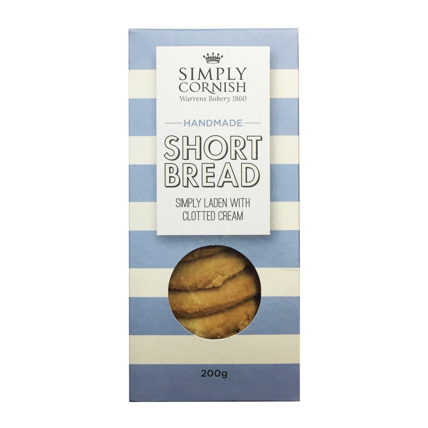 Simply Cornish Clotted Cream Shortbread 200 g (Pack of 6)