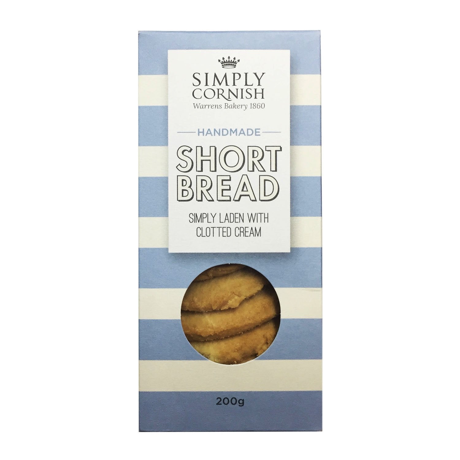 Simply Cornish Clotted Cream Shortbread 200 g (Pack of 6)
