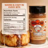 Kiss the Chef Baker's Kiss Cinnamon Cardamom Spice Blend 3.5 oz - Warm Spice for Baking, Iced Coffee, Apple Pie, Cocktails & Ice Cream - All-Season