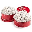 David's Cookies Gourmet Butter Pecan Meltaway Round Tin with Crunchy Pecans and Powdered Sugar, All-Natural Ingredients, Kosher, Ideal Present