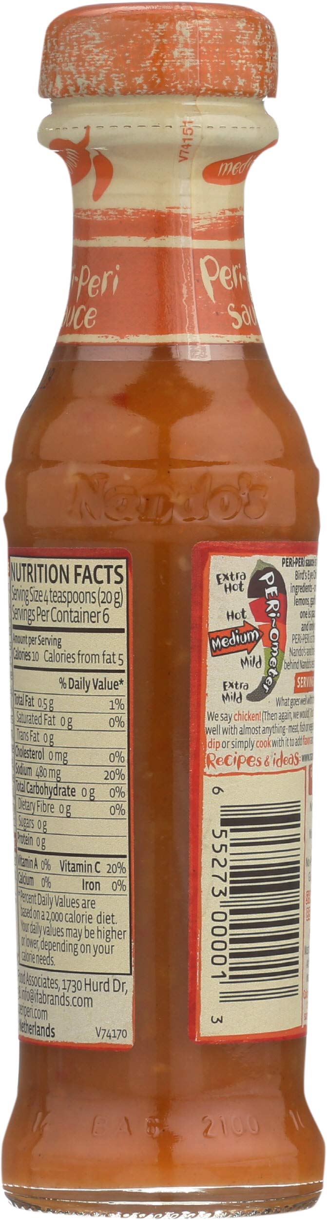 Nando's PERi-PERi Peri Peri Sauce Medium, 4.7 FZ