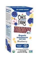 Once Upon a Farm Organic Blueberry Refrigerated Oat Kids' Bar Multipack,4-1.6oz Bars
