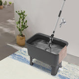 Portable Floor Mop Sink Freestanding Plastic Utility Sink Basin Large Capacity Mop Bucket w/Wheels for Laundry Room Kitchen Bathroom Balcony Garage