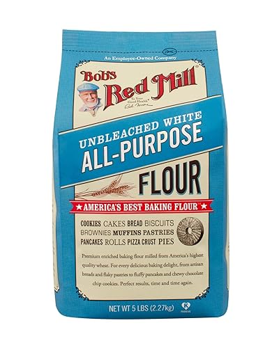 Bob's Red Mill Flour Unbleached White Pastry, 5-pounds (Pack of4)