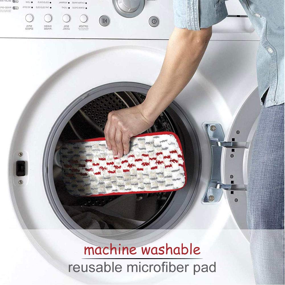 Carkio 2PCS Replacement Microfiber Washable Spray Mop Pads Compatible with ProMist Reusable Refill Mop Pads