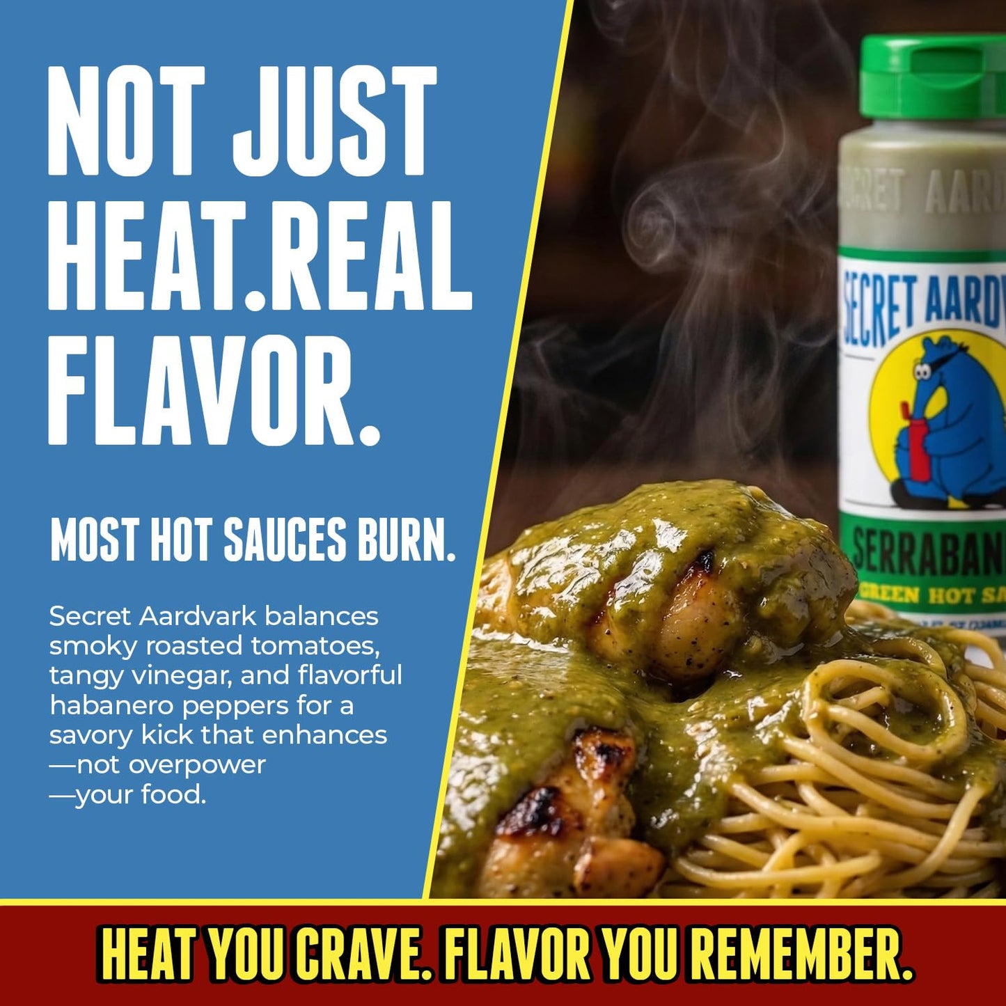 Secret Aardvark Serrabanero Green Hot Sauce, Non-GMO, 8 fl oz