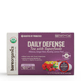 BareOrganics Daily Defence Tea - Organic Tea Pods for Keurig with Superfoods and Probiotics, Green Tea K Cups, 10ct single serve Cups