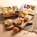 Dulcet Gift Baskets Old Fashioned Muffins Assortment with Delectable Flavors- Blueberry, Cranberry, Corn, & Banana Nut Great Gift for Holidays