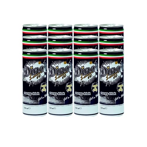 Dino Luzzi Energy Drink, Made in Italy, 8.4 Fl Oz (Original, 12 Count)