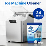 Earth Breeze Ice Machine Cleaner Tablets - 4-in-1 Cleans, Deodorizes, Refreshes & Protects - Fragrance Free, No Harsh Chemicals - Ice Maker Cleaner