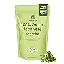 MushMatcha Organic Matcha Powder Grade 6A - Premium Ceremonial Green Tea Concentrate for Lattes, Smoothies & Baking, Pure Jade Leaf Blend, Unsweetened