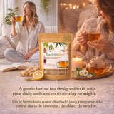 Gastritis-BYE Herbal Tea - Herbal Infusion for Digestive Comfort - 24 Tea Bags - Ginger, Chamomile, Boldo, Aloe Vera, Mint, Arnica & Cuachalalate