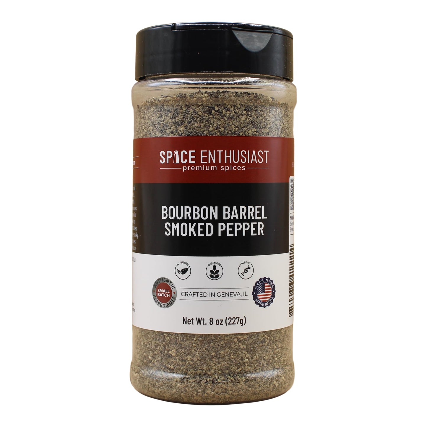 Spice Enthusiast Bourbon Barrel Smoked Pepper - 8 oz