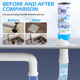Foaming Drain Cleaner,Drain Clog Remover - Sink Cleaner and Deodorizer,Foaming Cleaners for Kitchen, Sinks, Shower Drains,Tubs(2pcs)