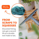 Full Circle Clean Ocean Squeegee - Shower, Glass, Window, Tile, Windshield - Streak-Free Finish with Rotating Hook for Easy Storage
