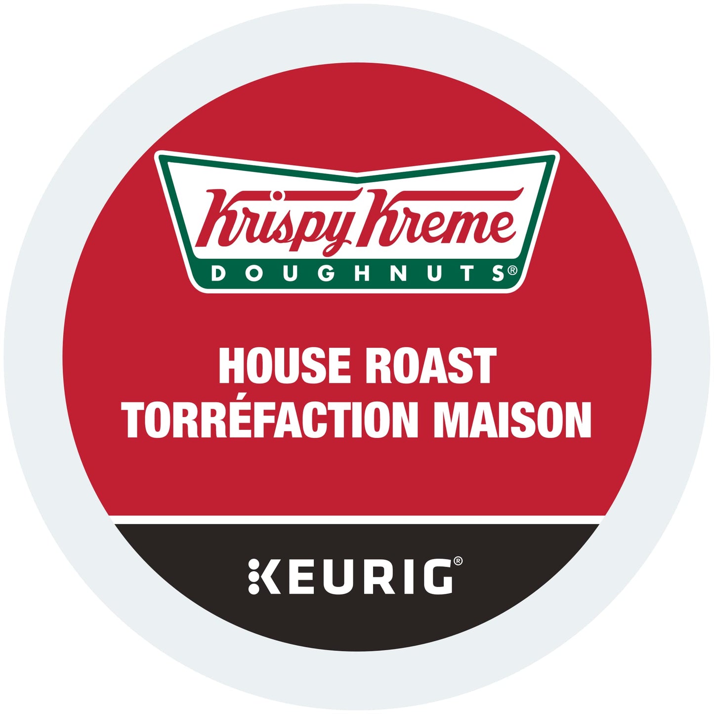 Krispy Kreme Doughnuts Smooth House Roast Single Serve Keurig Certified Recyclable K-Cup pods for Keurig brewers, 30 Count'