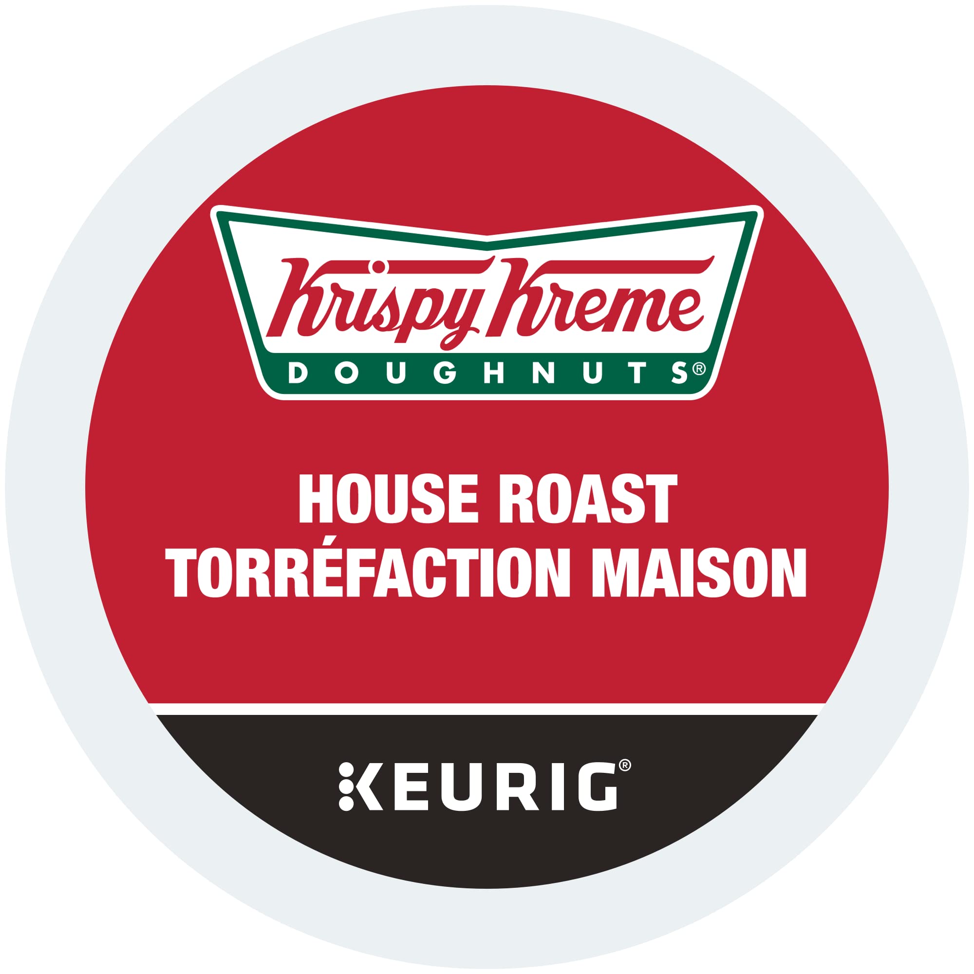 Krispy Kreme Doughnuts Smooth House Roast Single Serve Keurig Certified Recyclable K-Cup pods for Keurig brewers, 30 Count'