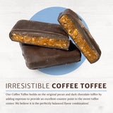 Griff's English Dark Chocolate Toffee, Individual Wrapped Squares, Gluten Free and Family Owned (4.5 Ounce, Coffee Toffee)