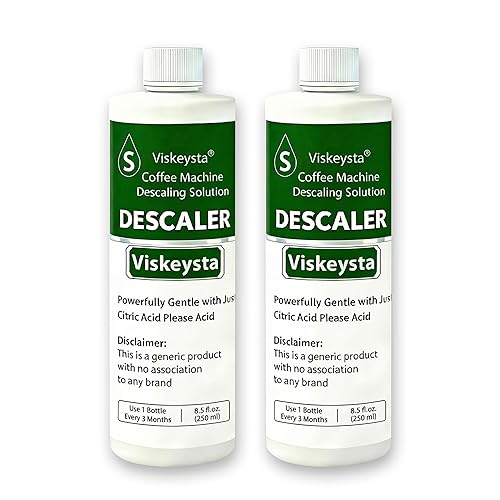 Viskeysta Descaling Solution for Mr. Coffee Machines, 2 Bottles (250ml/8.5 fl oz each)