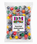 Jawbreakers Assorted Candy 2 lb Bag - Cherry Lemon Lime Orange Grape Flavors - Long?Lasting Hard Sweets Individually Wrapped Bulk Treats