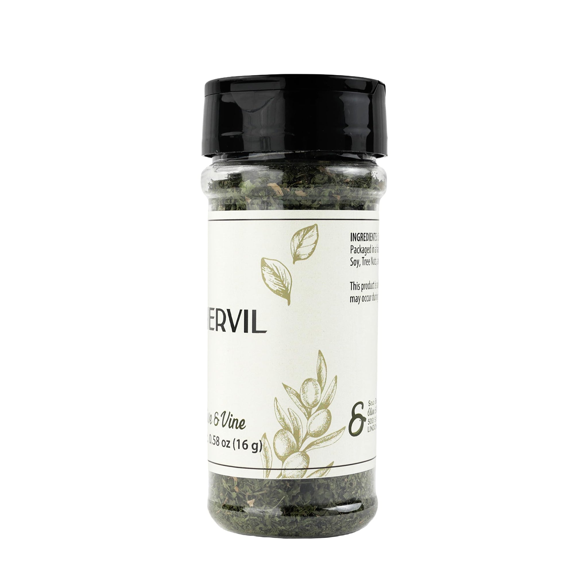 Olive & Vine Chervil, Subtle Anise Flavor, For Sauces & Salads, Rich Tradition, Authentic Taste, For Global Recipes (0.58 Ounce)