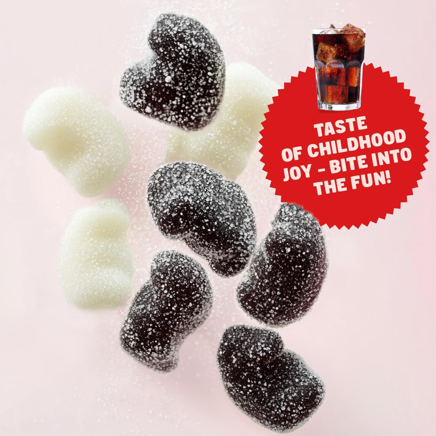Guatemalan Gummy Candy Bulk 1 lb - Cola Gummies, Gelatin Based, Soft and Chewy, Penguin Shaped, in Resealable Bag