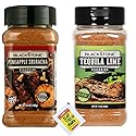 Blackstone Seasoning Set, Pineapple Sriracha 6.9 oz and Tequila Lime 7.4 oz with Slap Ya Mama Original Blend Gift Packet, Gluten-free