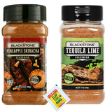 Blackstone Seasoning Set, Pineapple Sriracha 6.9 oz and Tequila Lime 7.4 oz with Slap Ya Mama Original Blend Gift Packet, Gluten-free