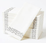 Softure 50 pack Airlaid, Linen Feel Bathroom Napkins, Soft and Absorbent Disposable Guest Towels, Cloth-Like Paper Hand Towels Decorative Napkins