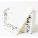 Softure 50 pack Airlaid, Linen Feel Bathroom Napkins, Soft and Absorbent Disposable Guest Towels, Cloth-Like Paper Hand Towels Decorative Napkins