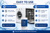 ILHAN GLOBAL TRADE Quick Descaler 250 gr Compatible with Bosch Neff Siemens Washing and Dishwasher Descaler 0311506 Washing and Dishwasher Cleaner
