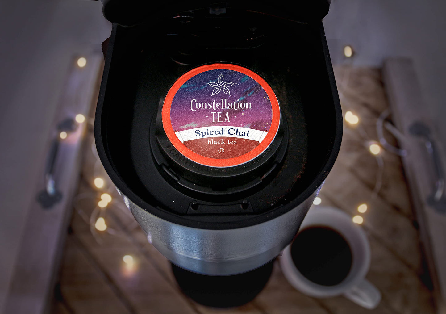 Constellation Tea Spiced Chai Black Tea Pods Compatible with K Cup Brewers Including 2.0, 40 Count