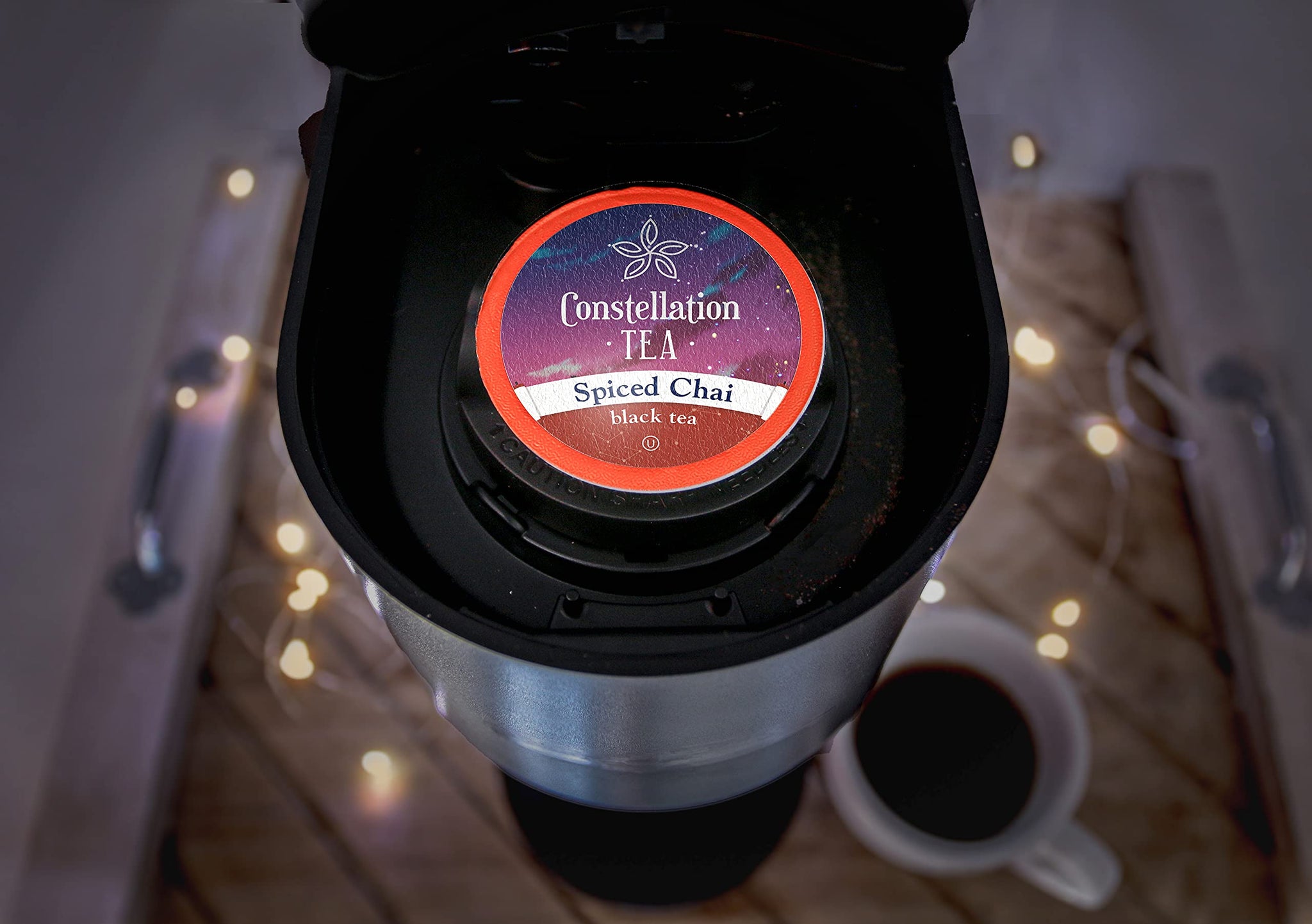 Constellation Tea Spiced Chai Black Tea Pods Compatible with K Cup Brewers Including 2.0, 40 Count